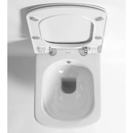 Унитаз CREAVIT ELEGANT подвесной безободковый с биде EG321-00CB00E-0000 (сиденье отдельно)