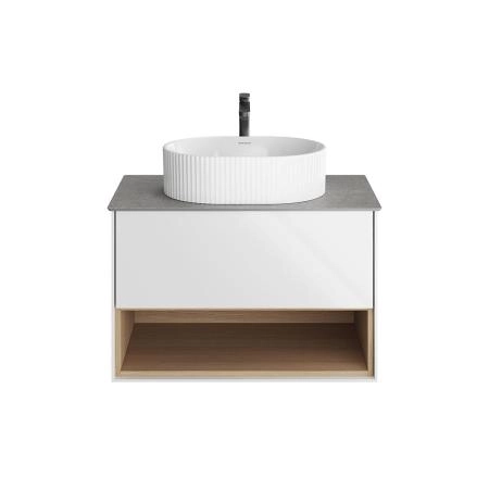 Тумба Kerama Marazzi PLAZA MODERN ПЛАЗА МОДЕРН PLB.MN.80.1\WHT подвесная 80 белый 1 ящик + полка