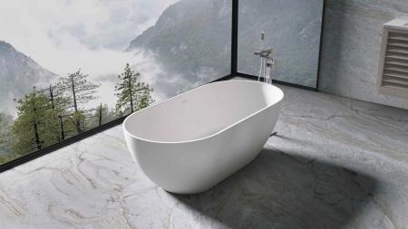 Ванна Vincea VBT-4S04MW 1700х800х560 Solid Surface белый матовый