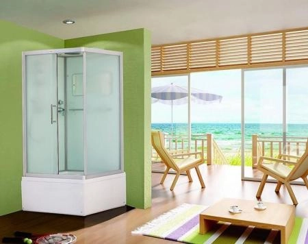 Душевая кабина Esbano 100x80 матовое стекло ESKB108CKRBL