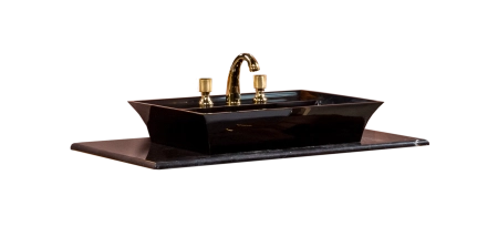 Столешница Boheme мрамор101см Black Toros под LV-6 чашу 857-101-BT