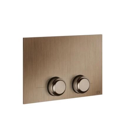 Gessi Venti20 Клавиша смыва для унитаза двойная, для инсталляций TECE, цвет: Copper Brushed PVD