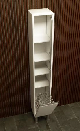 Пенал SANVIT Авеню-3 (К) 32 с бельевой корзиной напольный Белый