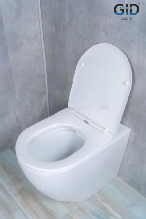 Унитаз Gid TRS-269 56 см приставной безободковый микролифт белый