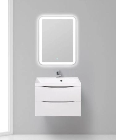 Тумба под раковину Belbagno MARINO Rovere Bianco подвесная 700x450x500 MARINO-700-2C-SO-WO-P
