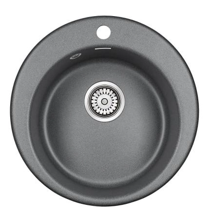 Мойка для кухни Paulmark GELEGEN, PM404800-DG, графит, D475 мм