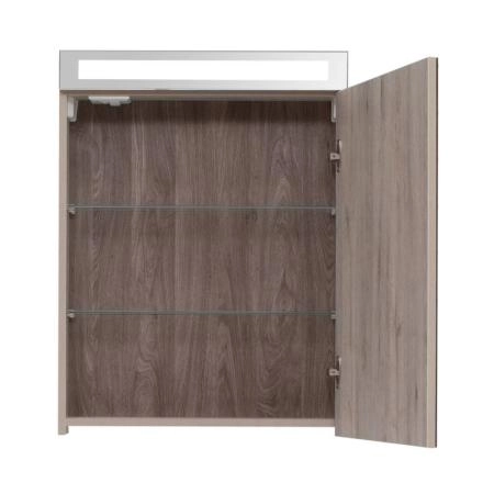 Шкаф-зеркало Dreja MAX 60 с LED-освещением, дуб кантри