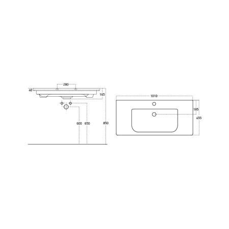 Раковина DREJA SOFT 13100-KL