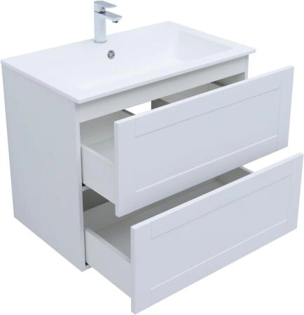 Тумба под раковину Aquanet Терра 80 белый матовый