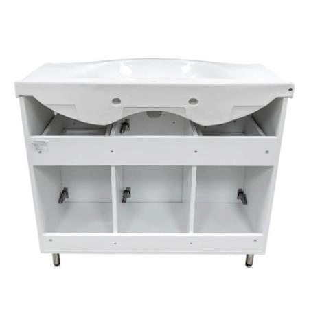 Тумба с раковиной Comforty Сочи-100 белый глянец