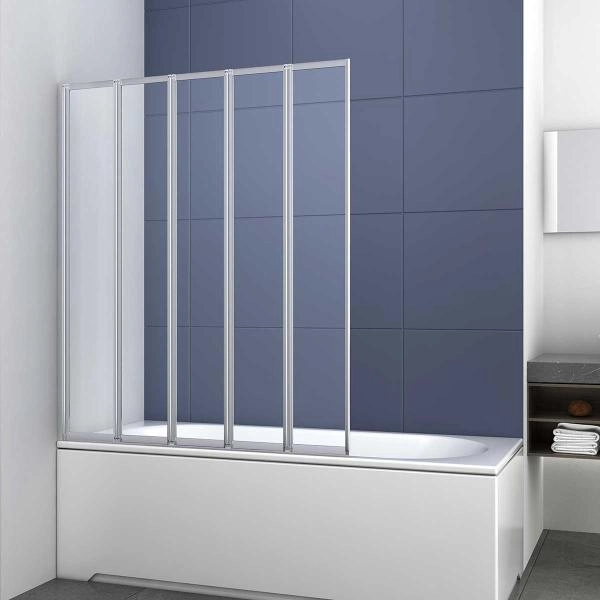 Шторка на ванну Vincea VSB-32120CL, 1200*1400, хром, стекло прозрачное
