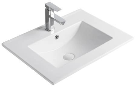 Раковина Gid 9060e 61x47 встраиваемая сверху белая