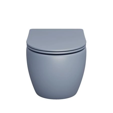 Унитаз Grossman GR-4411BSMS-21 Color (550*365*395) ГОЛУБОЙ МАТОВЫЙ подвесной Безободковый