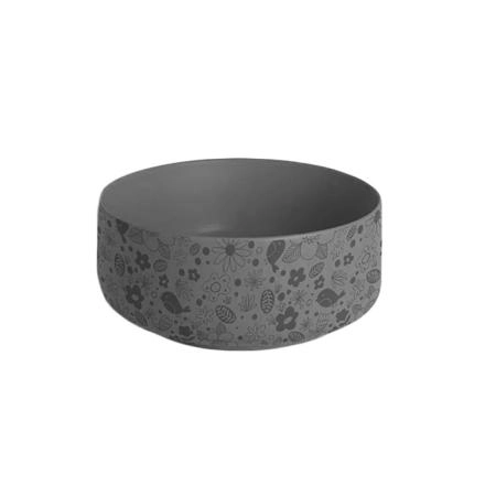 Artceram Cognac Раковина Ø42 см, без отв., без перелива, на столешницу, цвет: Grigio oliva, декор: lol