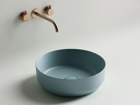 Умывальник чаша накладная круглая (цвет Зеленый Матовый) Element 390x390x120мм