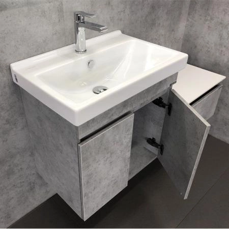 Тумба с раковиной Comforty Осло-60 бетон светлый