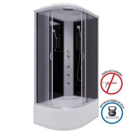 Душевая кабина Niagara NG-2510-14RG 1200х800х2150 высокий поддон 40см стекло тонированное