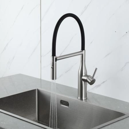 Смеситель GAPPO G4098-25 для кухни с гибким изливом, сатин