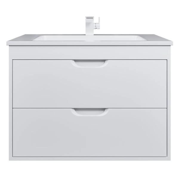 Тумба под раковину для ванной Uperwood Modul 80 см, подвесная, матовая, белая