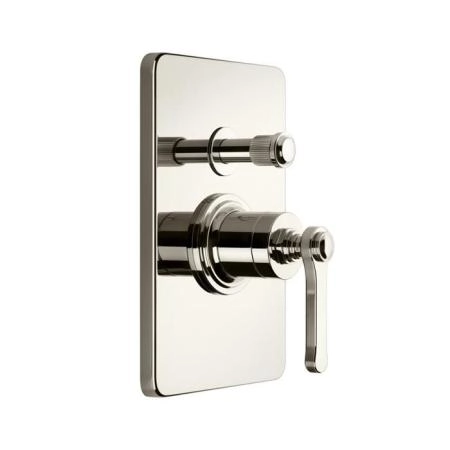Gessi Venti20 Смеситель для душа, встраиваемый, с переключателем на 2 положения, внешняя часть, цвет: Nickel PVD
