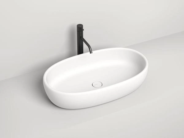 Раковина Salini LUCE S-Stone матовая 69x40 110721M накладная