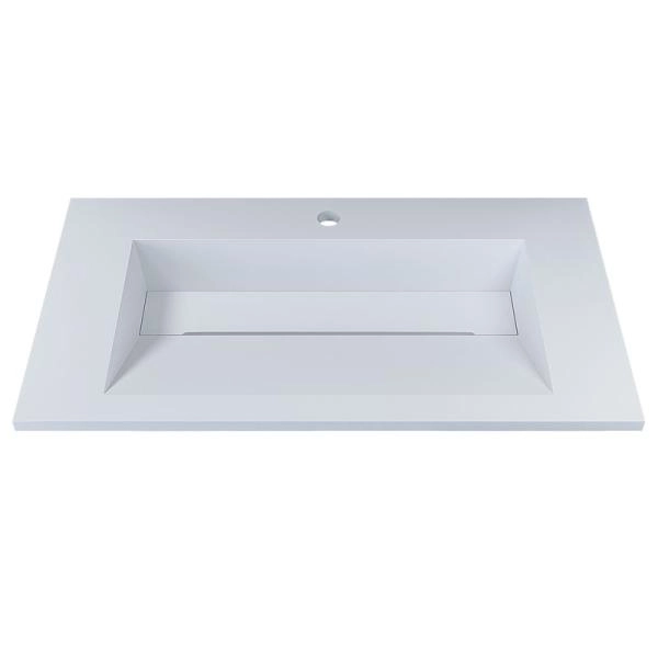 Раковина для ванной полувстраиваемая Uperwood Next Premium 70 см, прямоугольная, белая