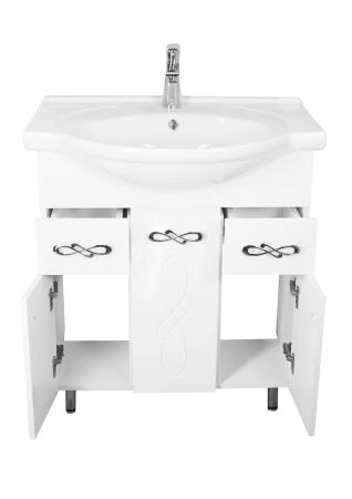 Тумба под раковину Style Line Elfante Венеция 90 (2 ящ.) напольная с ящиками, белая