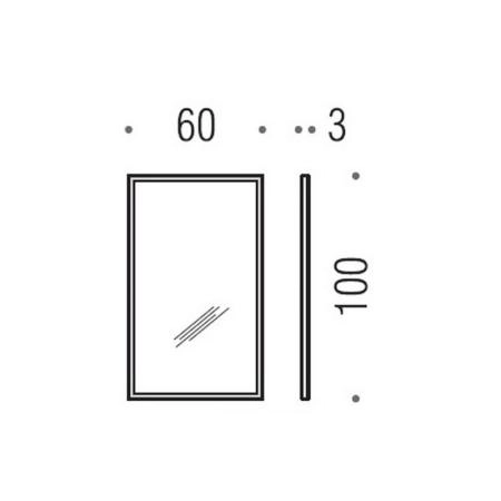 Зеркало Colombo Fashion Mirrors B2045 60х100см