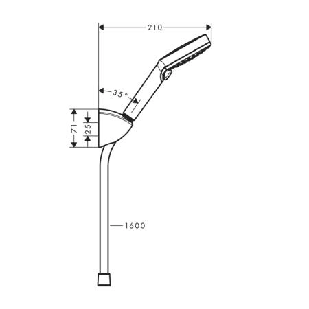 Hansgrohe Vernis Blend Душевой гарнитур 1600 мм, цвет: хром