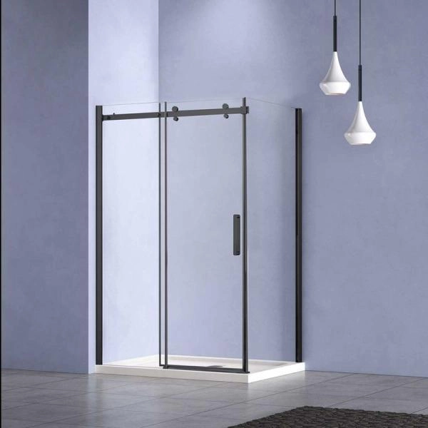 Душевой уголок Vincea Como-N VSR-4CN1012CLB, 1200*1000, черный, стекло прозрачное