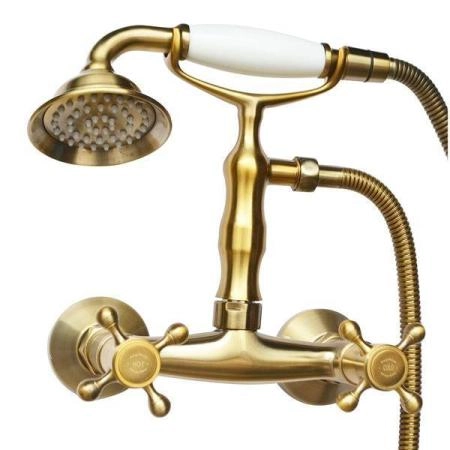 Смеситель Magliezza CLASSICO 50112-4-br для душа в комплекте с лейкой TL-4-br бронза