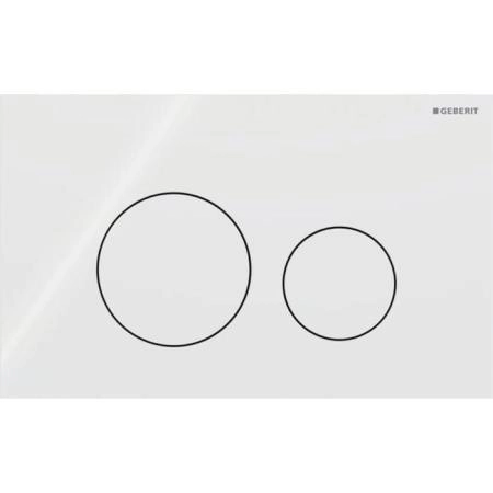 Geberit Sigma40 Клавиша для двойного смыва, круглая: Белый