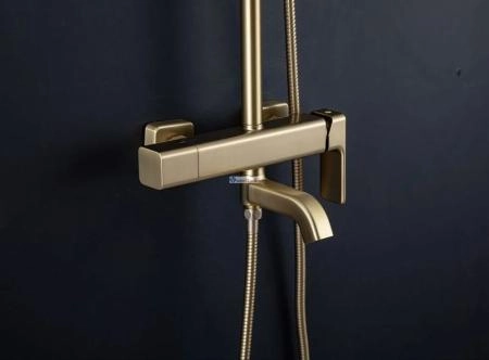 Душевая система Gappo G2418-23 с изливом сатин золотой