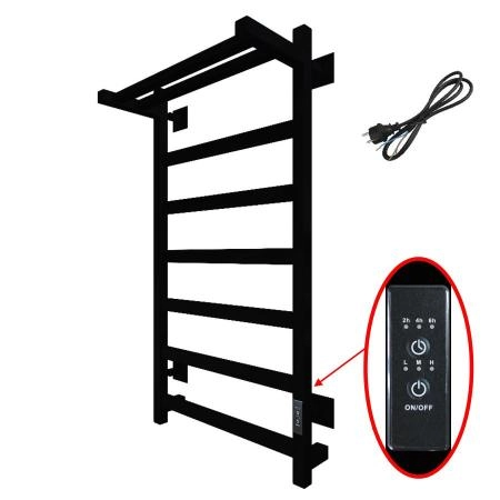 Полотенцесушитель Тругор Пэк сп 20 кв П 80х50 черный ВГП электрический