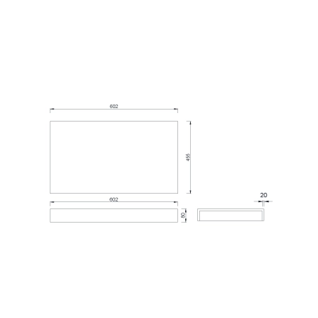 Столешница прямая Boheme FLAT CALACATTA 610*460*70 869-060-CLCT