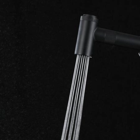 Гигиенический душ GAPPO G7295-16 со смесителем и полочкой, черный