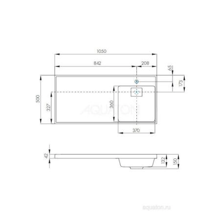Раковина Aquaton Лондри 1A72223KLH010 1050 белая