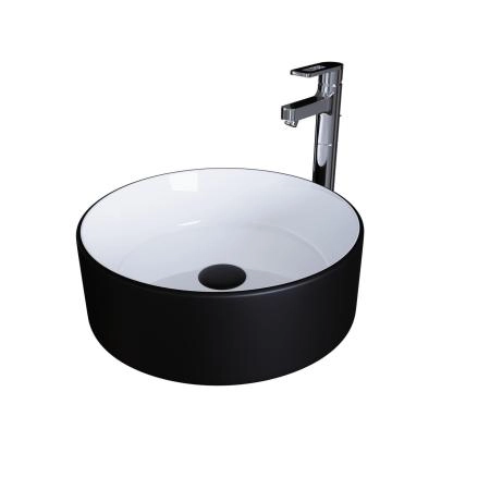 Раковина Grossman GR-4040BW (360*360*115) черно-белая