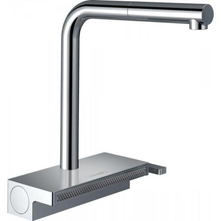 Hansgrohe 73830000 Aquno Select M81 Смеситель для кухни 250 мм, 2 реж., выдвижной Г излив, sBox, хром