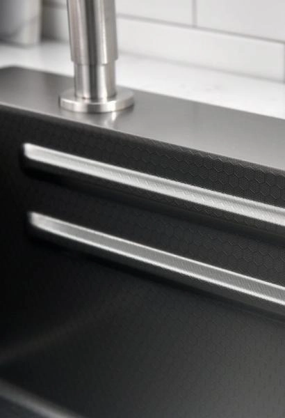 Мойка кухонная Esbano CASCADE-2 750х450х220 оружейная сталь PVD покрытие