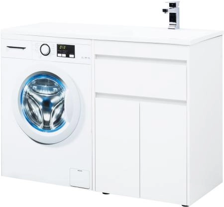 Тумба под раковину Aquanet Токио 58 белый (напольная, 1 ящик, 2 дверцы)