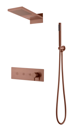 Встроенная душевая система Boheme FUSION, трехпозиционная BRUSHED BRONZE 130-BRB