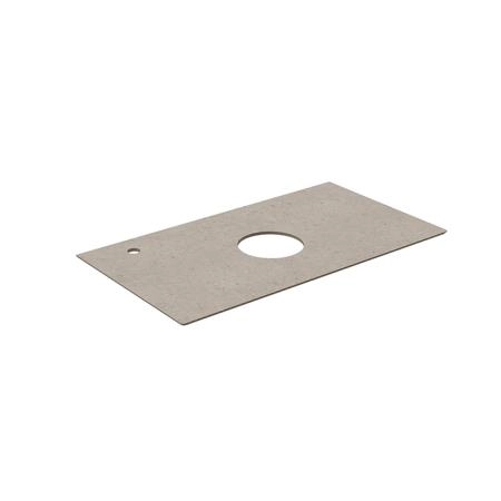 Kerama Marazzi Magica Столешница из керамогранита для накладных раковин Риккарди 90см, с 1 отв., цвет: бежевый матовый