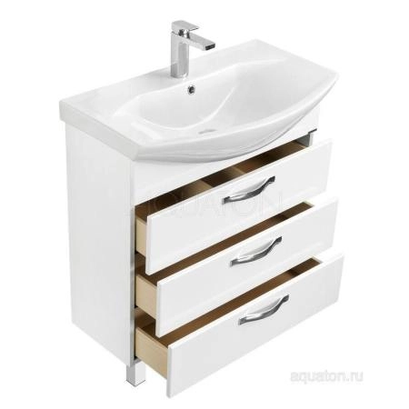 Тумба под раковину Акватон Ария 65 Н цвет белый