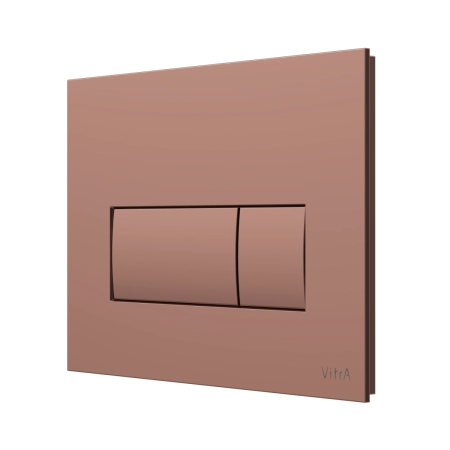 Кнопка смыва для инсталляции VitrA Root Square  740-2340 мягкая медь глянец двойный смыв