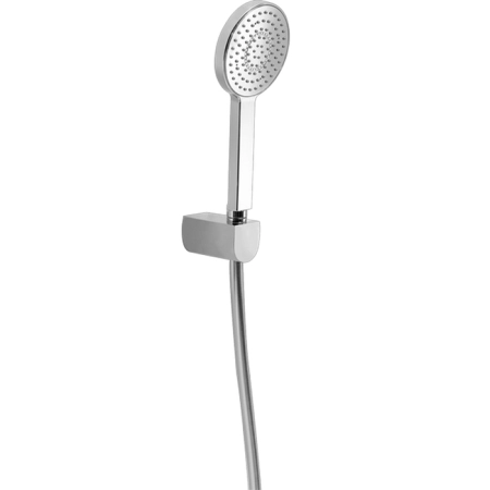 HUBER Shower Душевой гарнитур:ручная лейка d105 мм,шланг 150 см,держатель настенный для лейки, цвет: хром