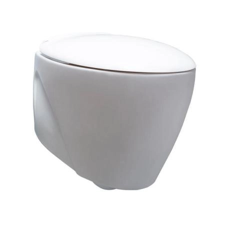 Унитаз BeWash Helenen подвесной безободковый с сиденьем микролифт белый глянец 69303201