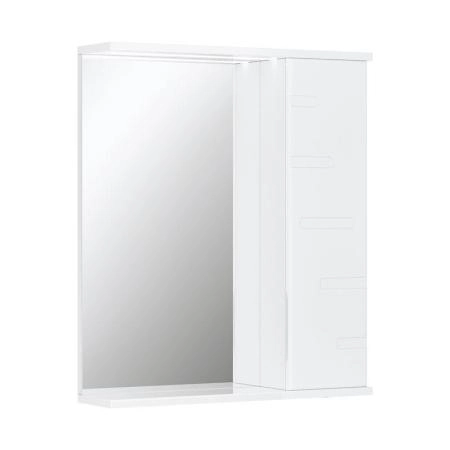 Зеркало-шкаф с LED подсветкой Volna Joli 60 правое (белый)