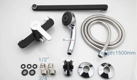 Смеситель для ванны Frap F2242 черный хром