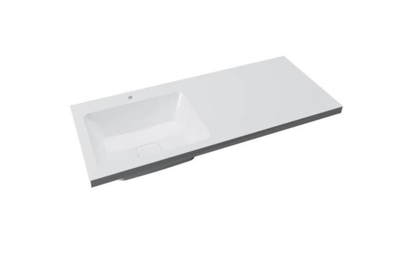 Тумба под стиральную машину Stella Polar Корделия 60, 2 ящ., ст/м., серая, Kamilla 120